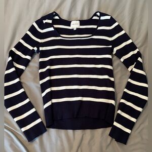 NWOT Navy & White Sweater